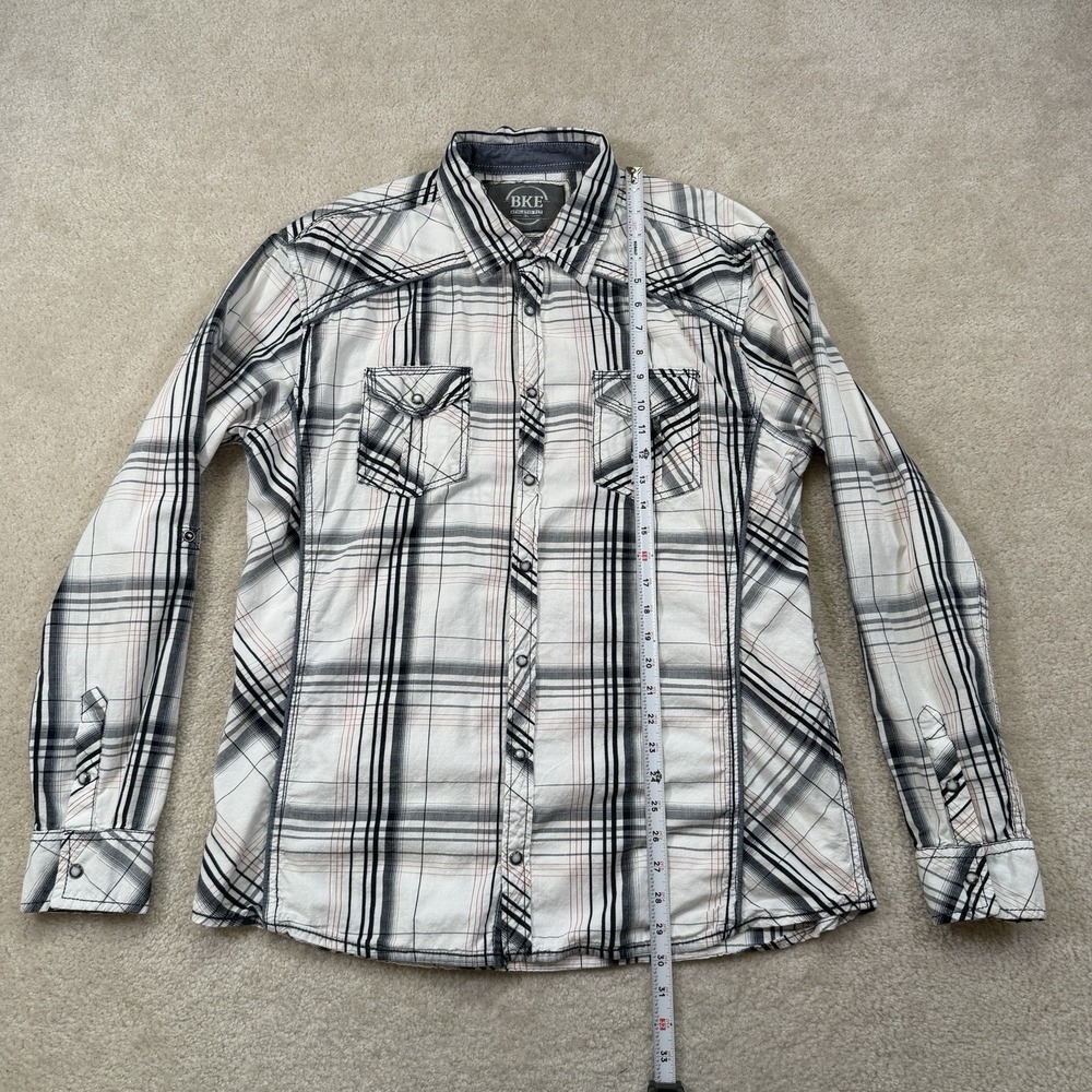BKE Buckle Snap Athletic Fit Shirt Mens XL Long Sleeve Pearl Snap Western - Picture 3 of 9